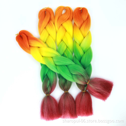 Hot sale jumbo ombre braiding hair weave in hair extension and wholesale bulk hair for braiding